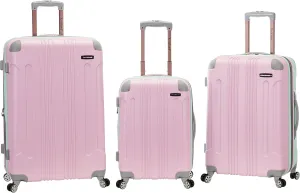 Rockland London Hardside Expandable Luggage with Spinner Wheels, Multicolor, 28-24-20-Inch