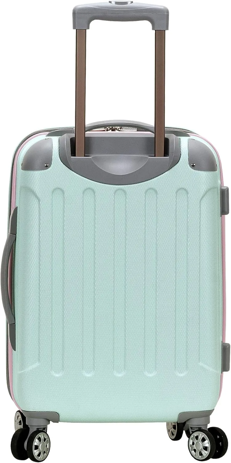 Rockland London Hardside Expandable Luggage with Spinner Wheels, Multicolor, 28-24-20-Inch