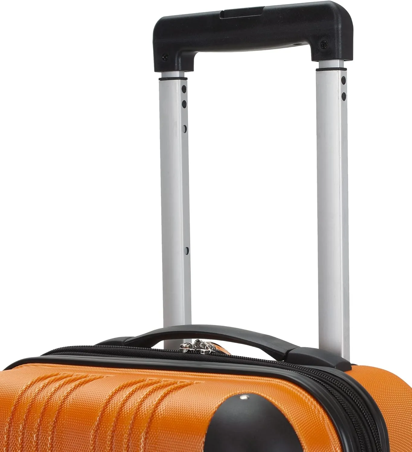 Rockland London Hardside Expandable Luggage with Spinner Wheels, Orange, 28-24-20-Inch