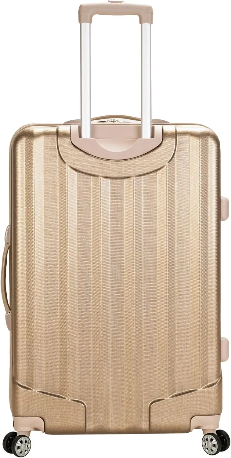 Rockland Melbourne Hardside Expandable Spinner Wheel Luggage, Bronze, 3 Piece (20"/24"/28")