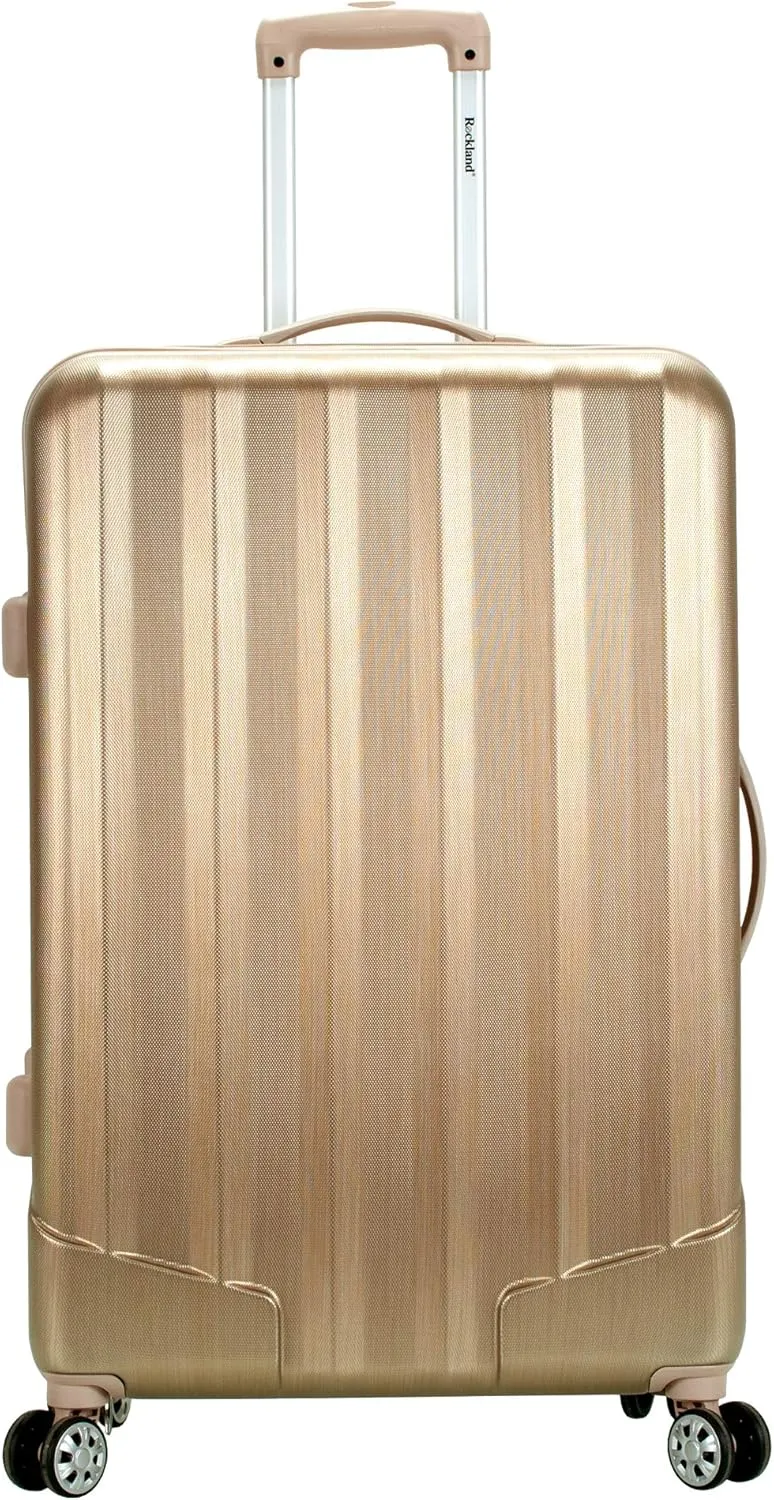 Rockland Melbourne Hardside Expandable Spinner Wheel Luggage, Bronze, 3 Piece (20"/24"/28")