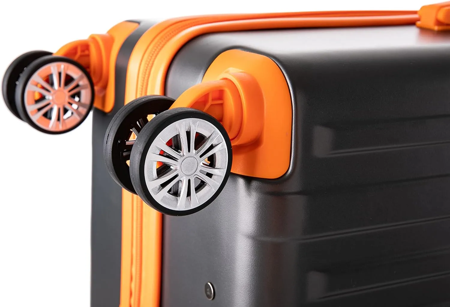 Rockland Paris Hardside Luggage with Spinner Wheels, Charcoal, 3-Piece Set (20/24/28)