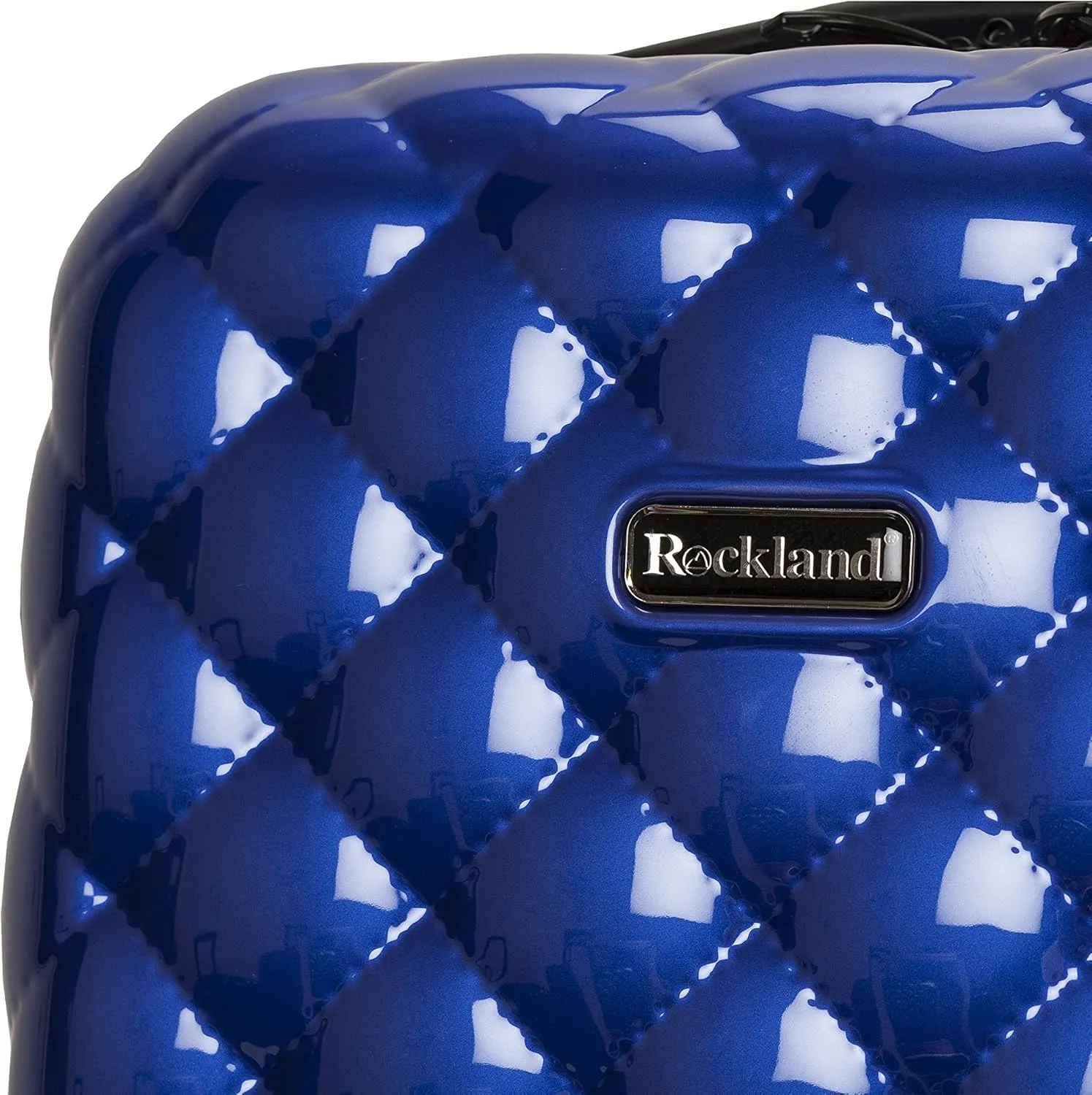 Rockland Quilt Hardside Expandable Spinner Wheel Luggage, Blue, 3-Piece Set (20/24/28)