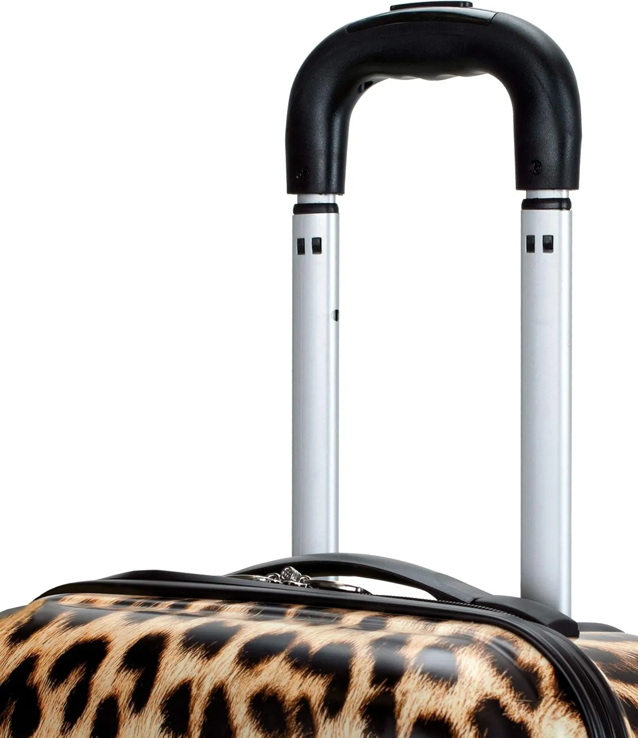 Rockland Safari Hardside Spinner Wheel Luggage, Leopard, 3-Piece Set (20/24/28)