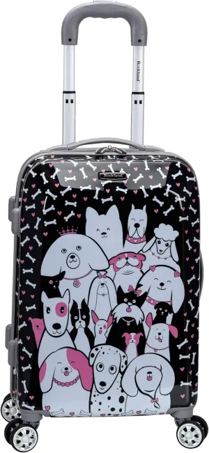 Rockland Vision Hardside Spinner Wheel Luggage, Assorted/Multicolor, Carry-On 20"