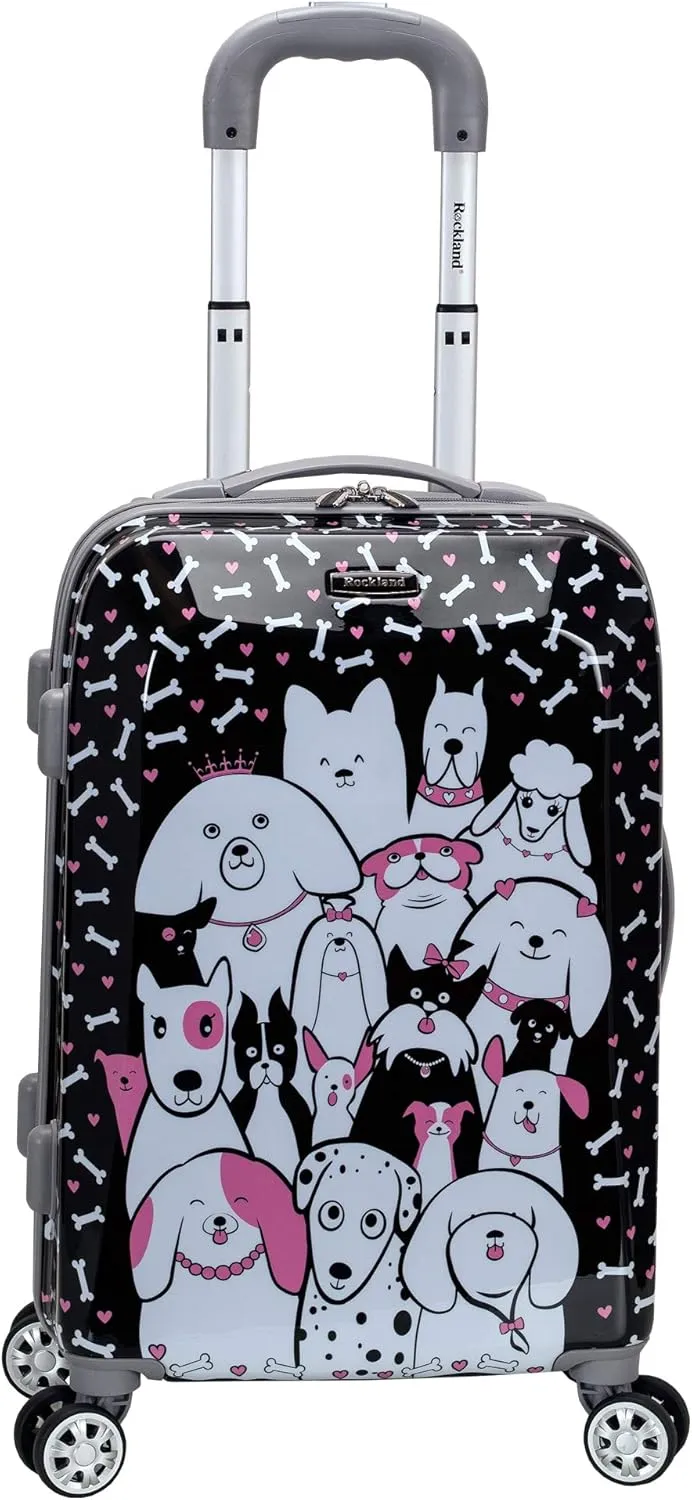 Rockland Vision Hardside Spinner Wheel Luggage, Assorted/Multicolor, Carry-On 20"