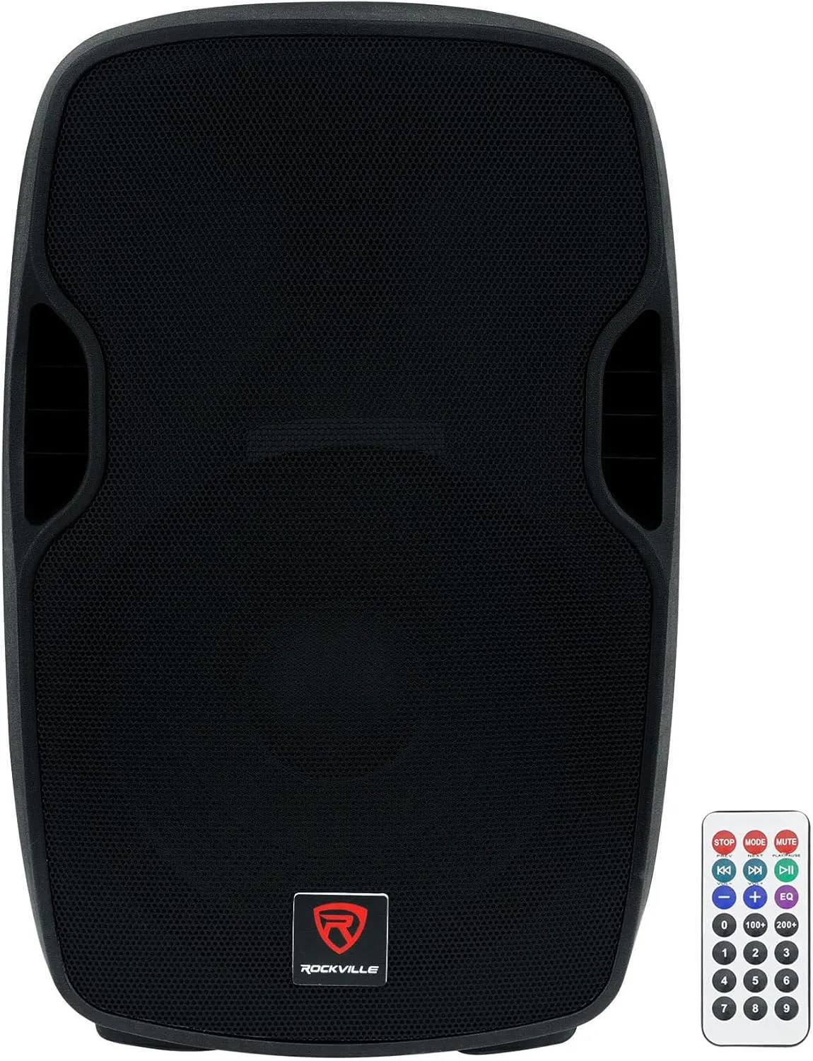 Rockville BPA15 15" 800W Powered PA DJ Speaker with Bluetooth, XLR, 1/4", RCA, 1/8" Inputs, USB/SD Music Player, Deep Bass, Remote Included - Perfect for Mobile DJ and Musicians, Small Venues, Events