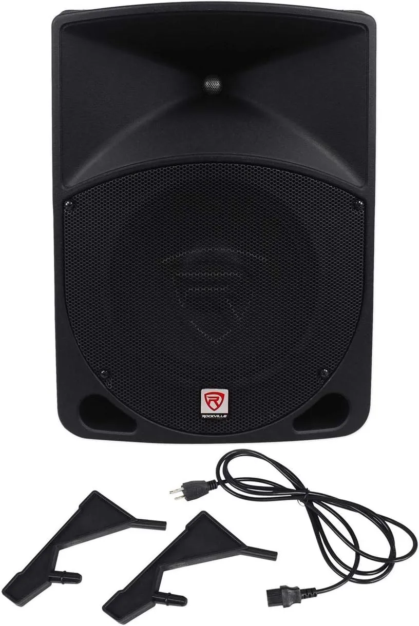 Rockville Pair Power Gig RPG10 10" Powered Active 1200 Watt 2-Way DJ PA Speakers