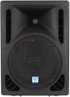 Rockville RPG10BT V2 10" 600W Powered DJ PA Speaker with Bluetooth, Deep Bass, 2 Channel Mixer, EQ, Wireless Remote - Perfect for Live Music, Events, and Parties