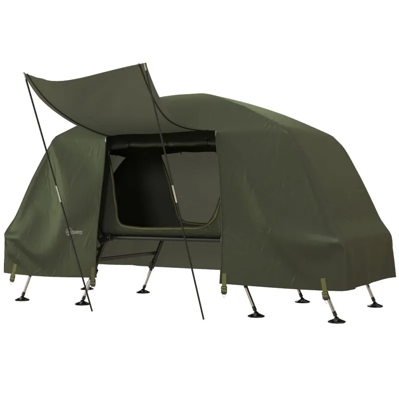 Rootz 2-in-1 Camping Bed with Waterproof Tent - Outdoor Sleeping Solution - Portable Camp Bed - High Comfort - Waterproof Protection - Convenient Transport - 215cm x 80cm x 125cm