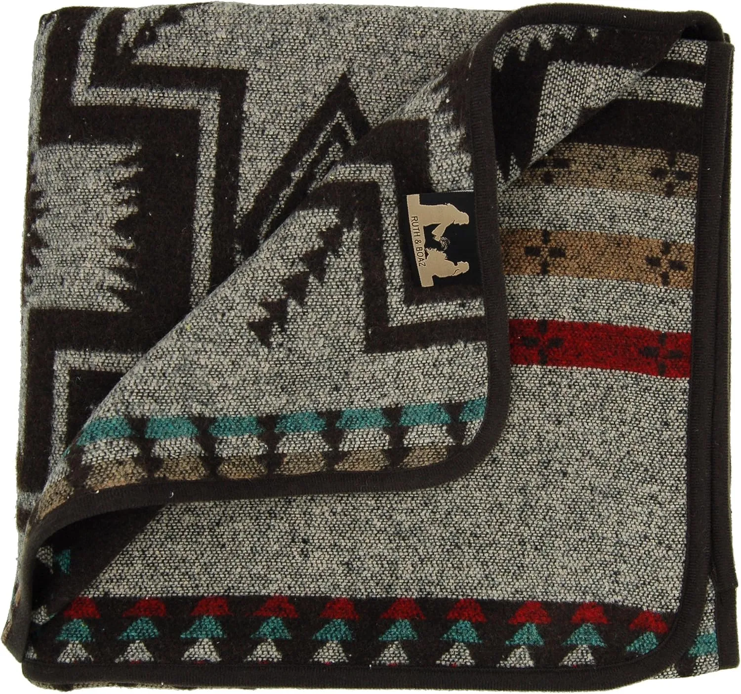 Ruth&Boaz Outdoor Wool Blend Blanket Inka Pattern