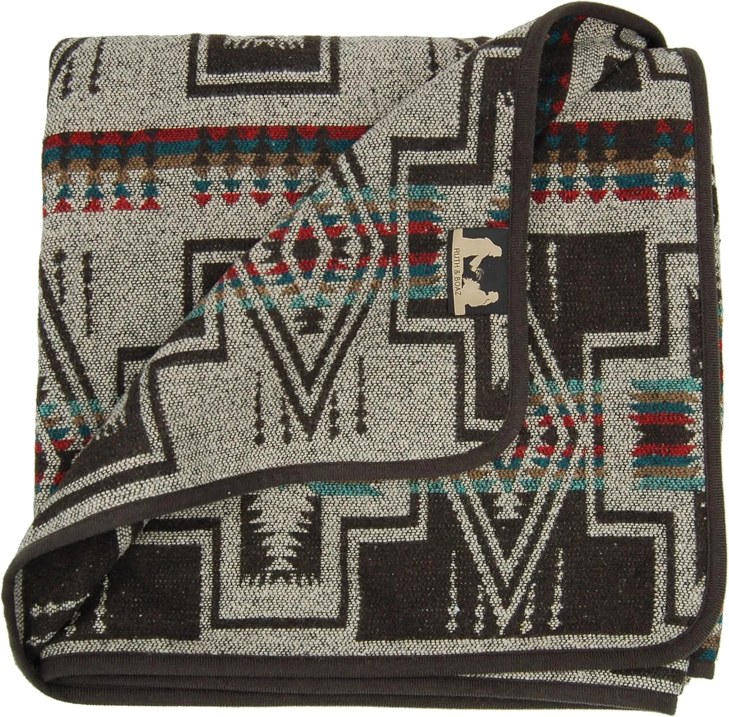 Ruth&Boaz Outdoor Wool Blend Blanket Inka Pattern