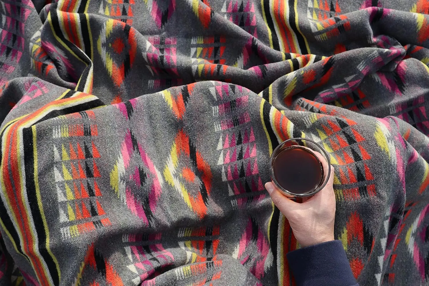 Ruth&Boaz Outdoor Wool Blend Blanket Inka Pattern