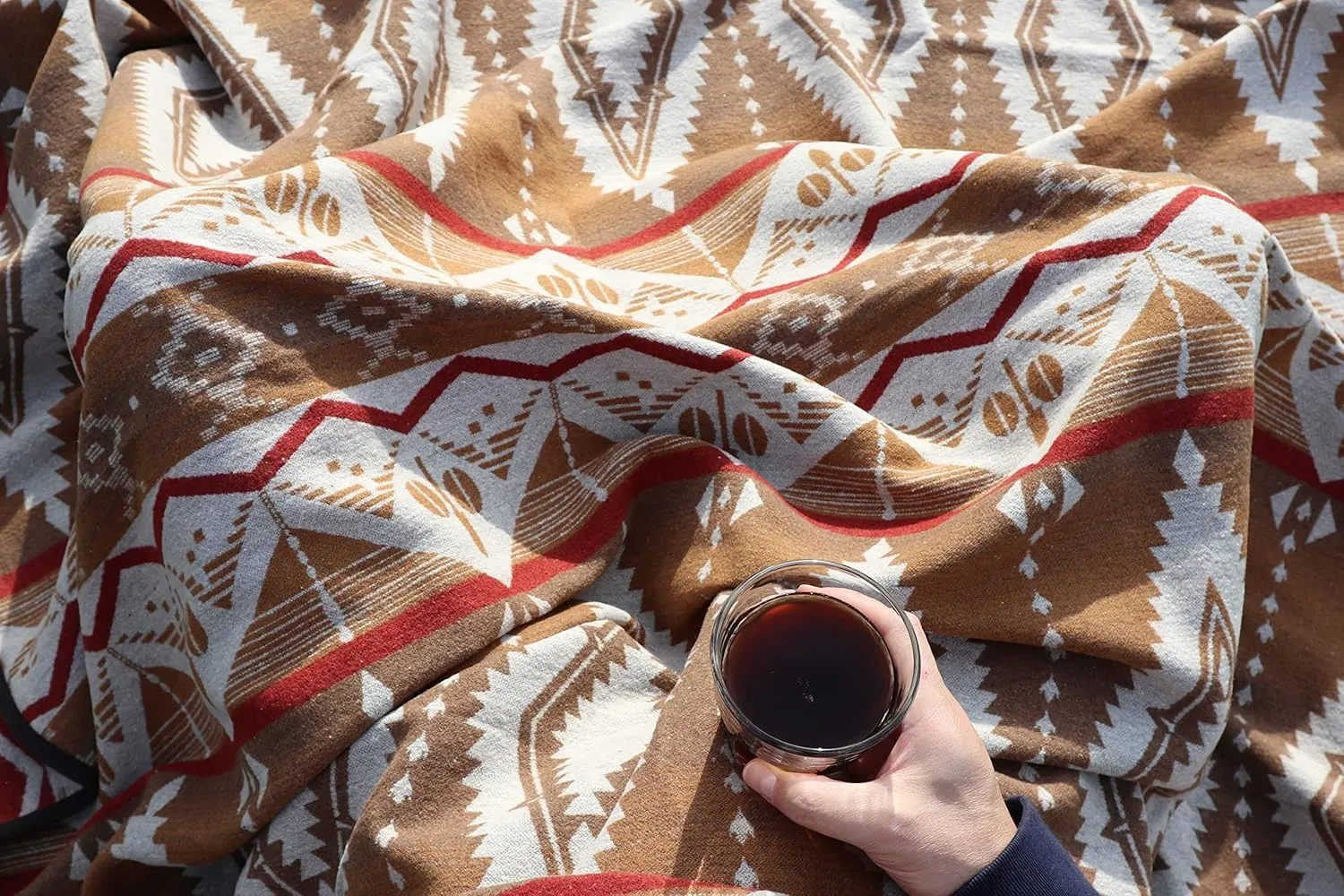 Ruth&Boaz Outdoor Wool Blend Blanket Inka Pattern
