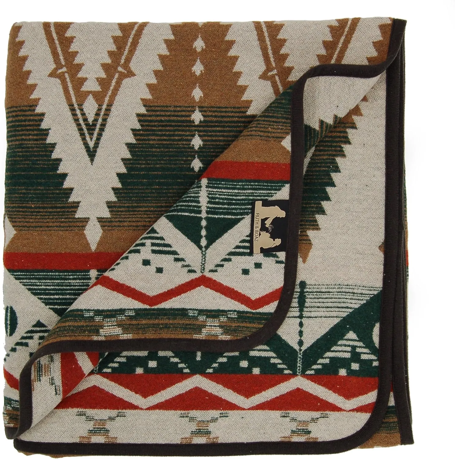 Ruth&Boaz Outdoor Wool Blend Blanket Inka Pattern