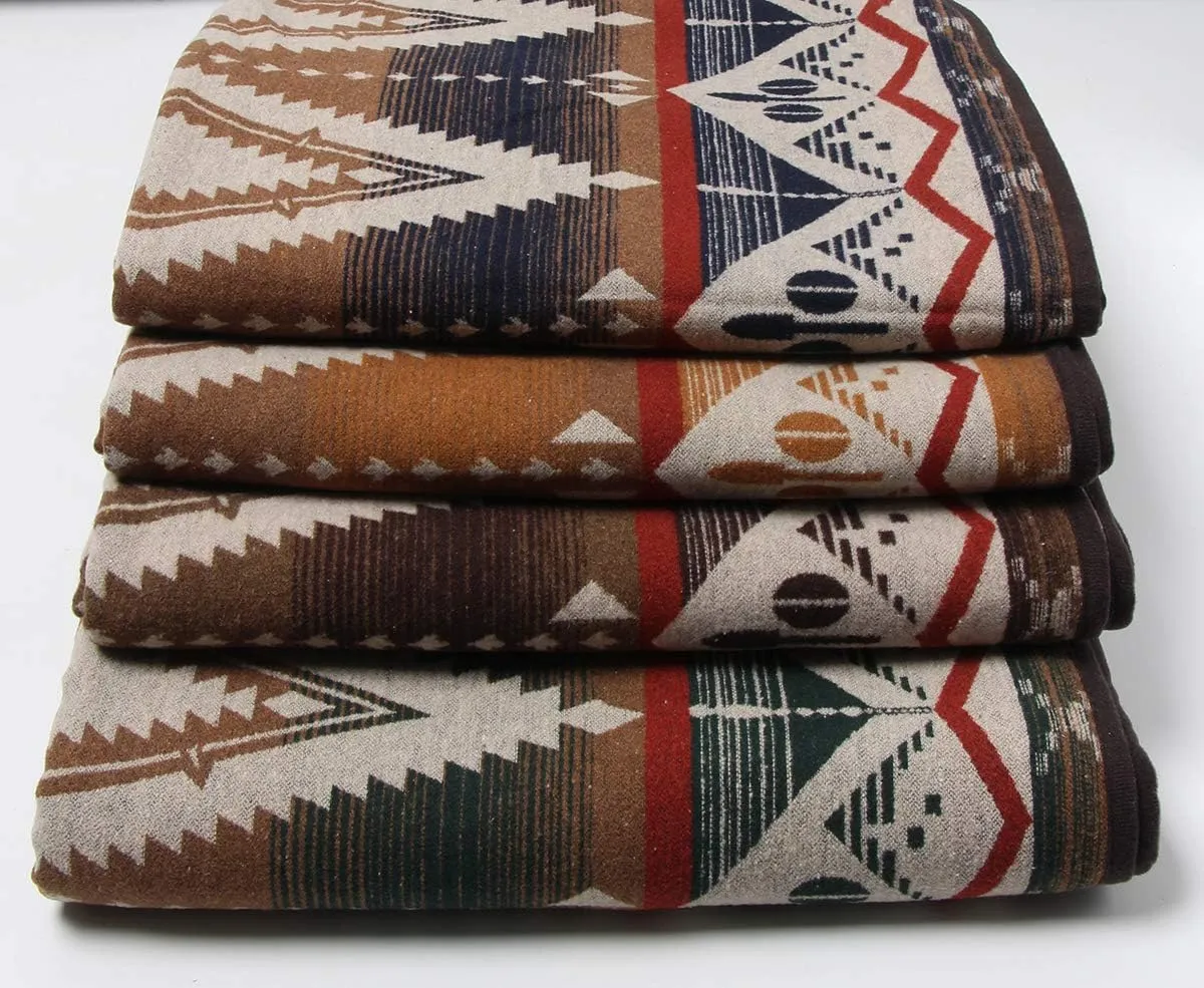 Ruth&Boaz Outdoor Wool Blend Blanket Inka Pattern