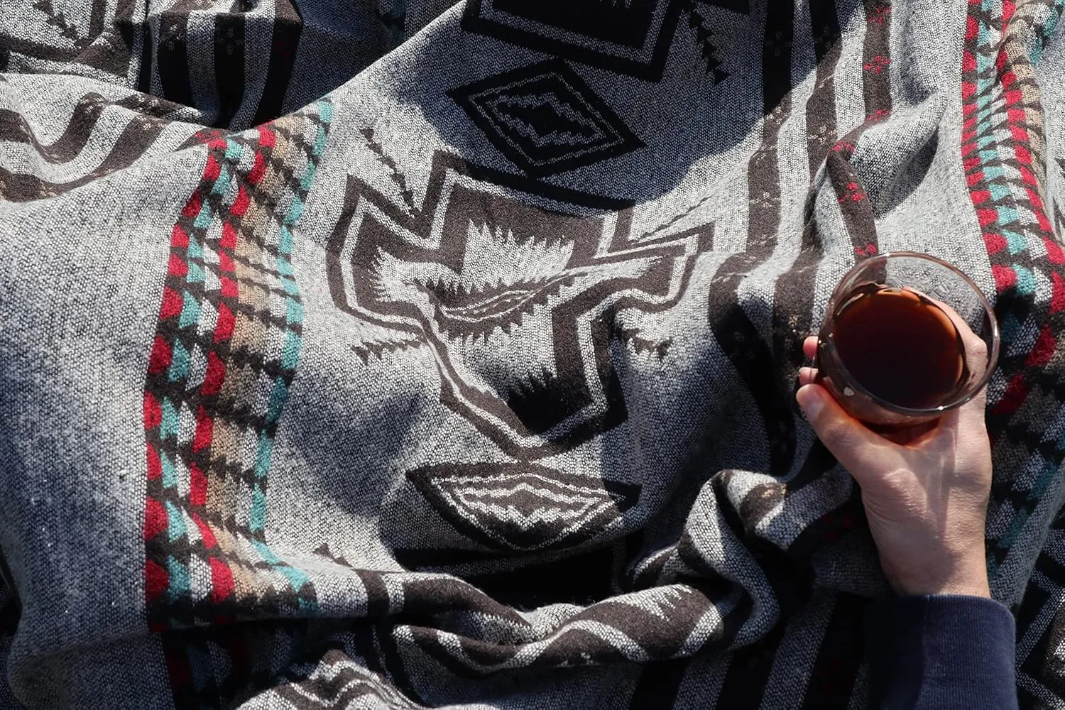 Ruth&Boaz Outdoor Wool Blend Blanket Inka Pattern