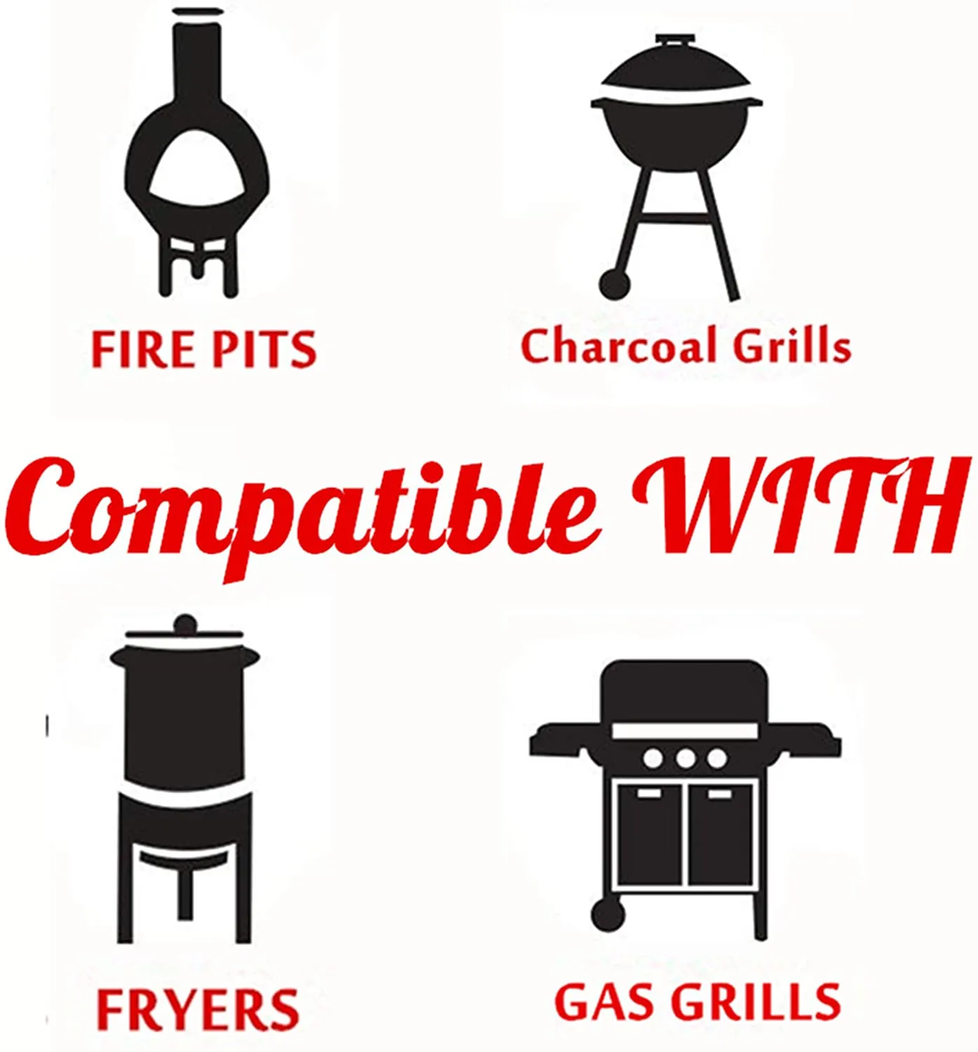 Rynx | Round Ember Mat for Under Grill Fireplace, Fireplace Mat for the Terrace, Flame Retardant Heat Resistant BBQ Gas Grill Air Fryer Protective Mat for Patio Grass Area Outdoor Campsite Fire Safe Pad Black (36")