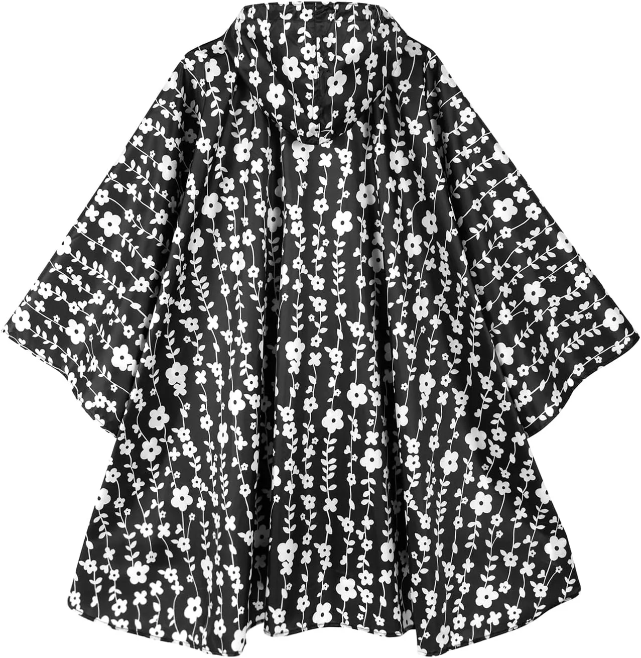 salamra Rain Poncho Jacket Coat Hooded Zipper Style for Women/Men/Adult with Pocket