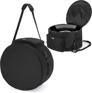 SAMDEW 24 Inch Outdoor Fire Pit Bag Compatible with Outland Firebowl Model 883 885, Firebowl Travel Carrying Case for 24 Inch Diameter Propane Gas Fire Pit, Black, Bag Only