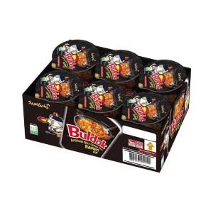Samyang Buldak Spicy Hot Chicken Stir Fried Cup Noodles (Small_Pack of 6)