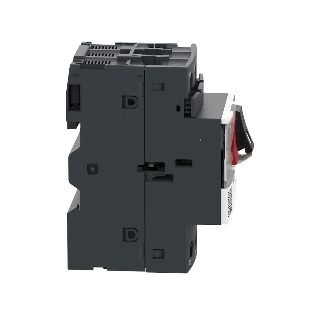Schneider Electric GP2E07 Easy TeSys 3 Phase Manual Thermal Magnetic Motor Starter, 3 Pole, Screw Clamp Terminals, Push Button, 1.6-2.5 Amps