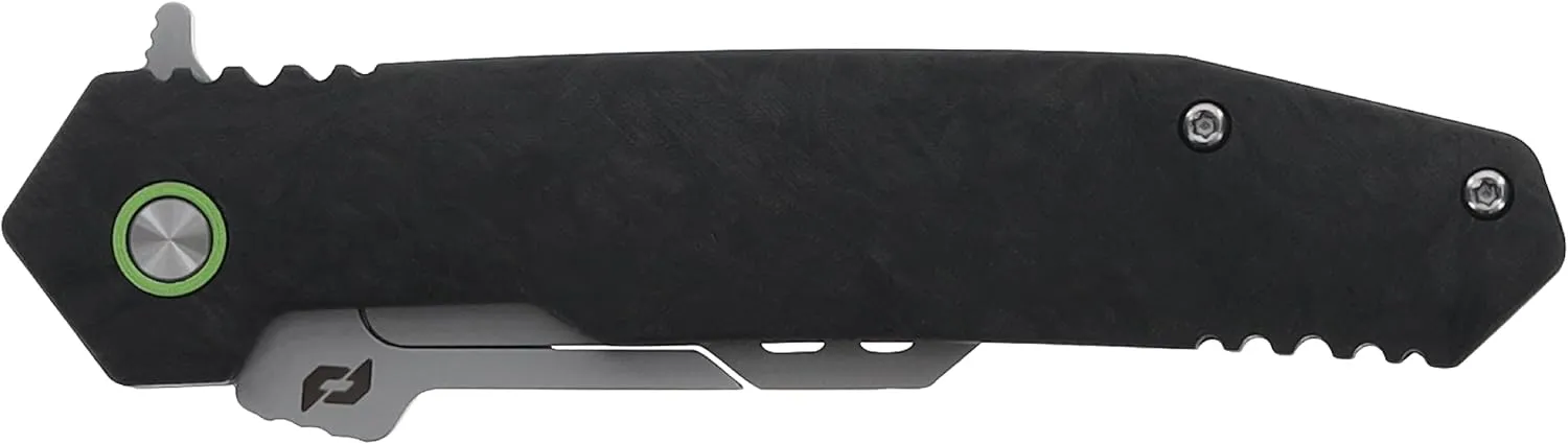 Schrade Enrage Stryche Replaceable Blade Knife with Carbon Fiber Handle, Pocket Clip, Additional Replacemenet Blades for Hunting, Outdoors