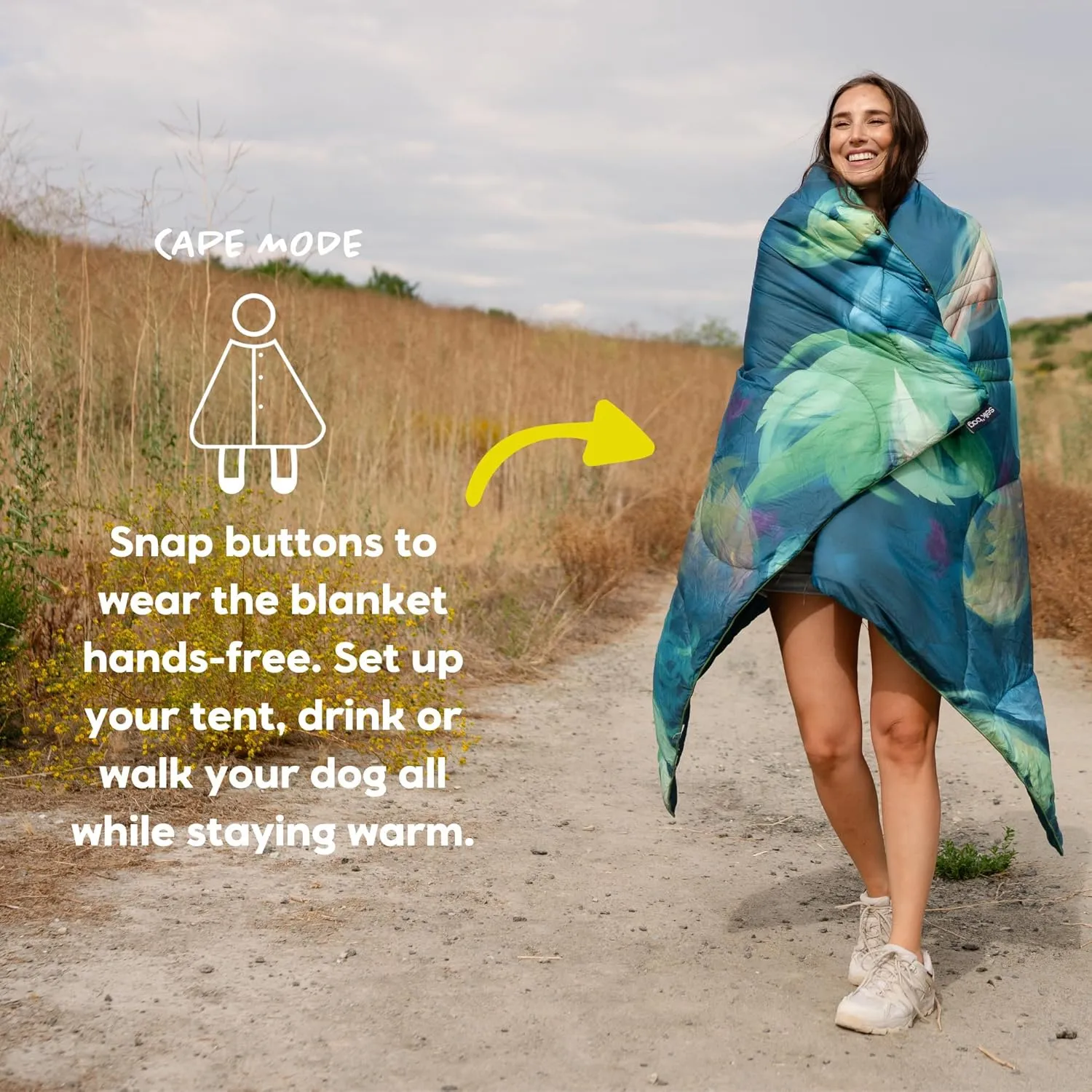 Selk'bag Blanket | PFA Free Outdoor Camping Blanket for Travel, Beach, Picnic, Outdoor, Stadium, Hiking & Festival Concerts | 50" x 70" (432 Hz)