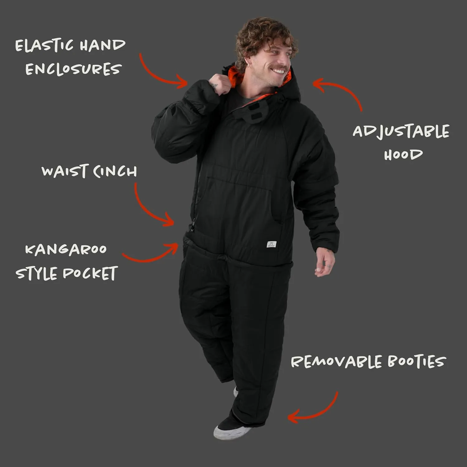 Selk'bag SWYTCH Lite Wearable Sleeping Bag & Jacket | 2-in-1 Convertible, Lightweight, Eco-Friendly for Camping, Travel, Festivals & Everyday Use | Temp Rated 40°F