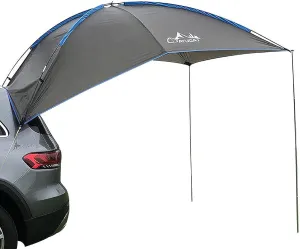 SHINsuke Car Tailgate Tent Awning Pickup Truck Camping Sun Shelter Waterproof Rainfly SUV Minivan Canopy Hatchback Camper Trailer Rooftop