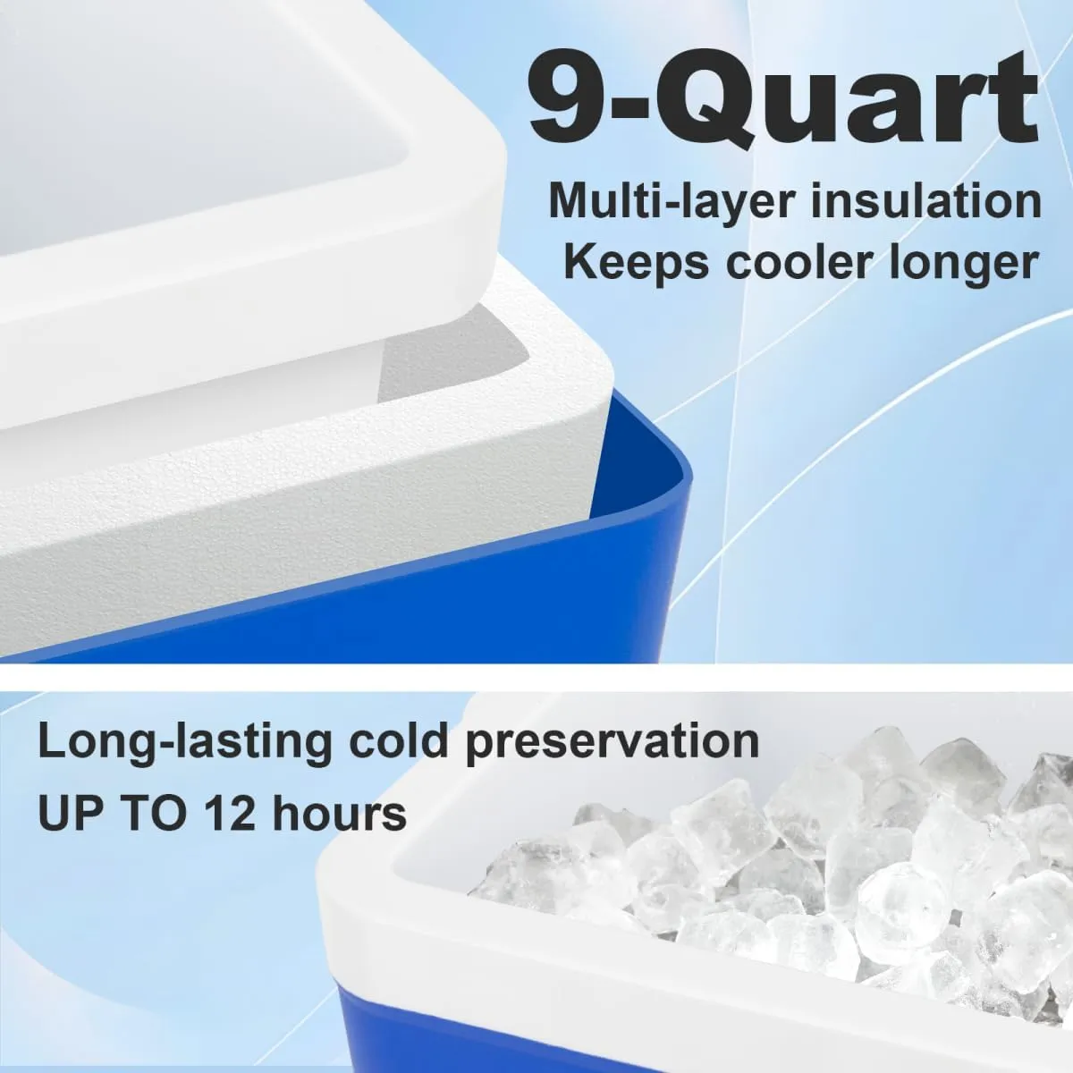 Shoulder Ice Machine Rotator Cuff Cold Therapy, Ice Machine for Shoulder After Surgery Post-Surgery Care, Timer, Compression Pad 9-Quart