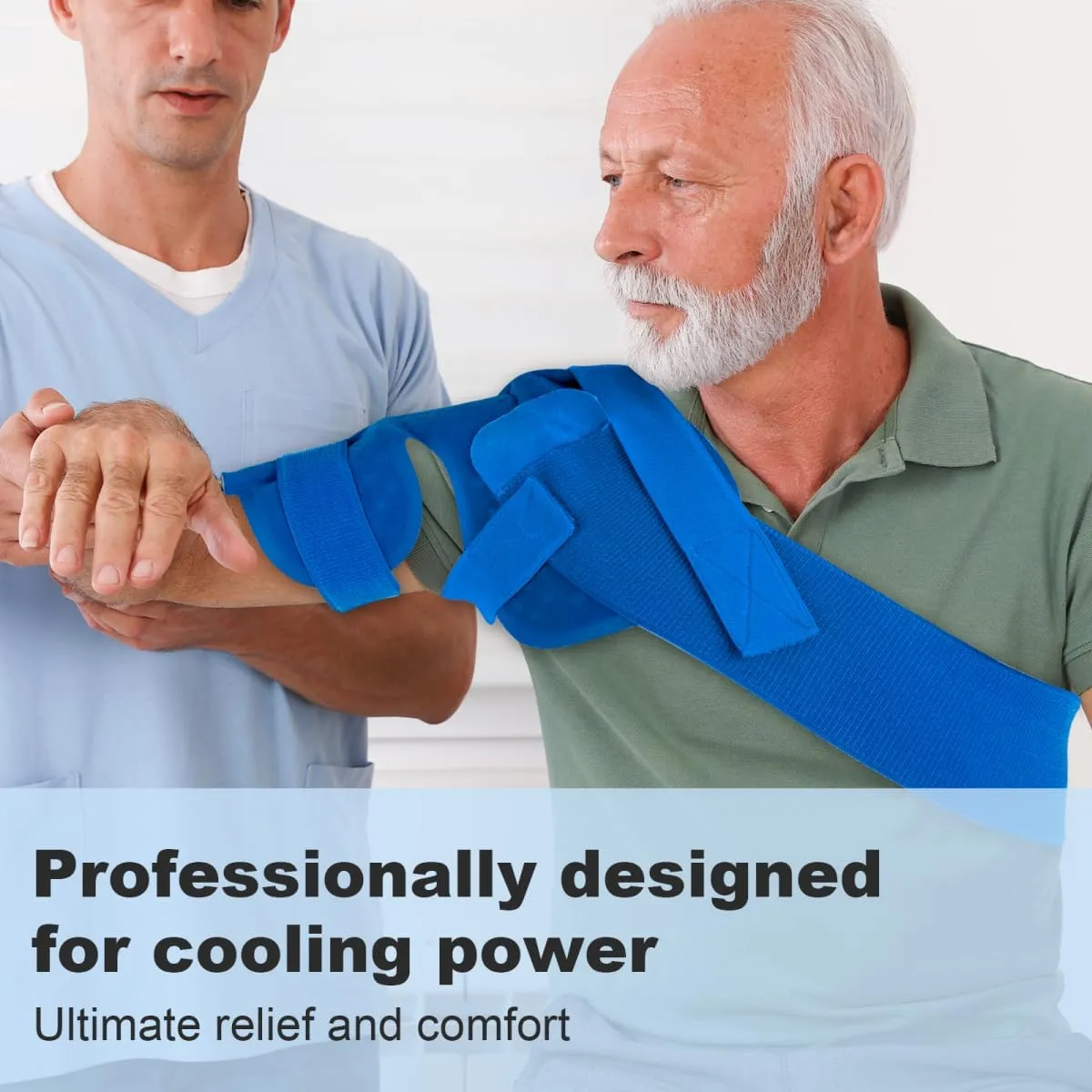 Shoulder Ice Machine Rotator Cuff Cold Therapy, Ice Machine for Shoulder After Surgery Post-Surgery Care, Timer, Compression Pad 9-Quart