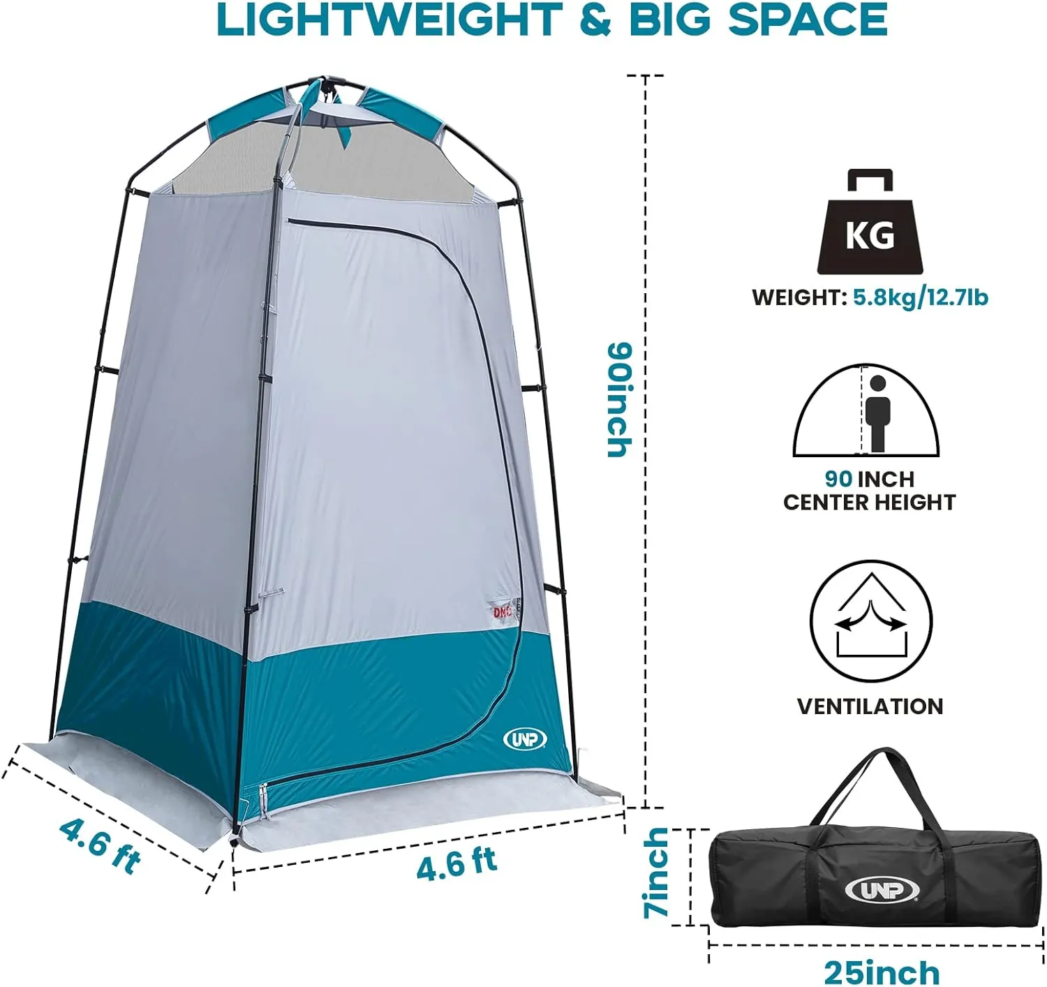 Shower Tent, Outdoor Camping Privacy Shelter-Dressing Changing Room-Portable Toilet Tent for Hiking Sun Shelter Picnic Fishing
