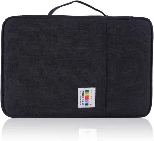 Shulaner Colored Pencil Case Slot Holds 300 Pencils or 200 Gel Pens with Zipper Closure Large Capacity Nylon Pen Organizer for Student or Artist