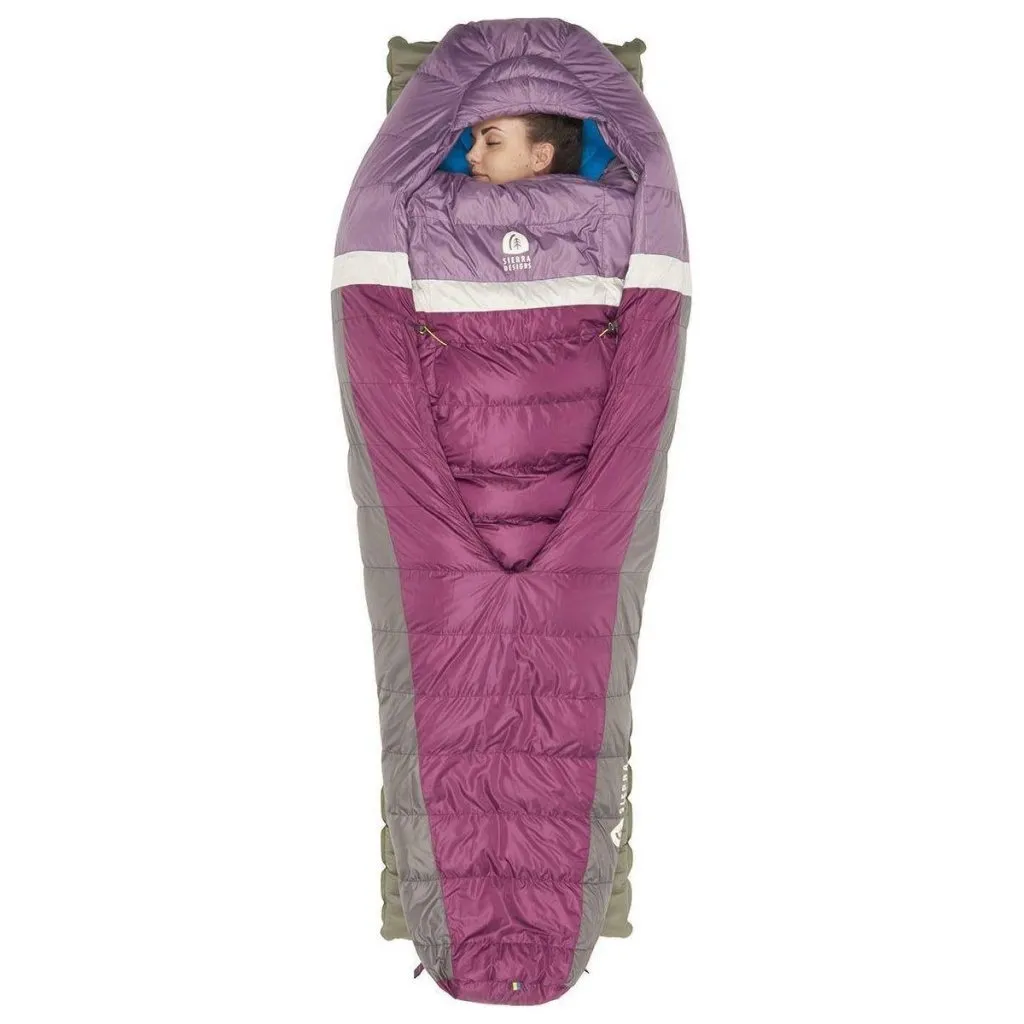 Sierra Designs Women's Backcountry Bed 650F 20° Degree Down Sleeping Bag - Purple