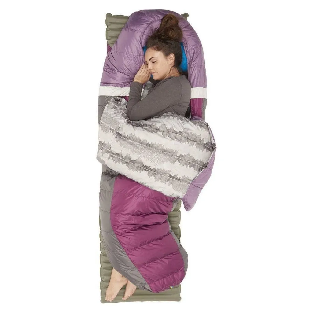 Sierra Designs Women's Backcountry Bed 650F 20° Degree Down Sleeping Bag - Purple