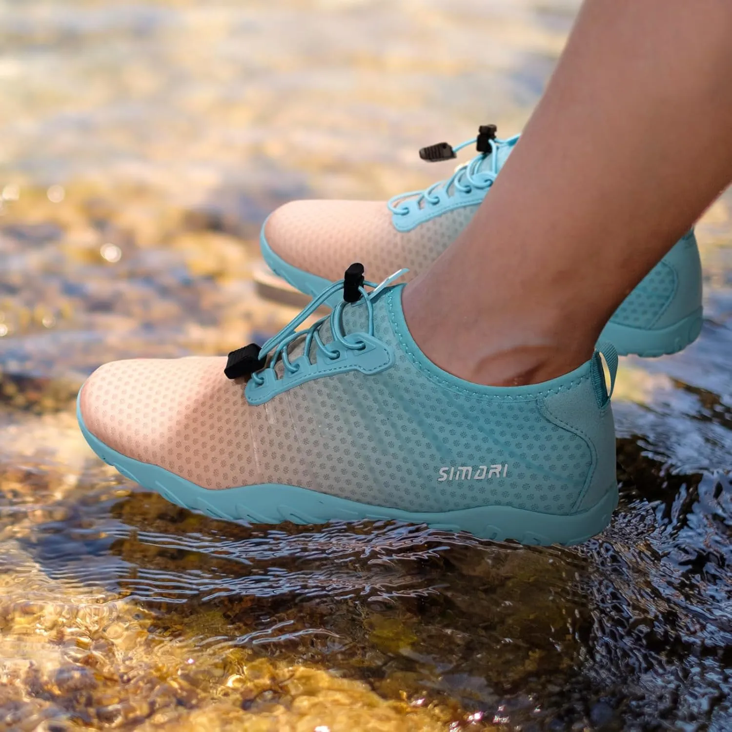 SIMARI Water Shoes for Women Men - Barefoot Quick-Dry Aqua Socks | Lightweight Swim Shoes for Surfing, Swimming, Beach Sports, Kayaking, Diving | Non-Slip Design