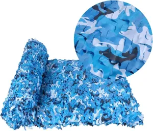 Sky Blue Camouflage Mesh 4X6M Woodland Mesh Hunting Hidden Army Car Cover Photography Live Game Garden Fence
