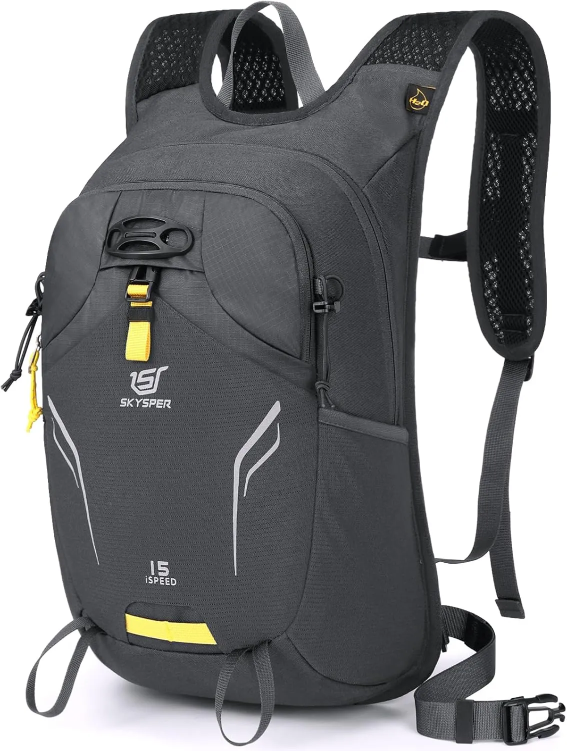 SKYSPER Small Hiking Backpack 15L Lightweight Day Pack Travel Hiking Daypack for Women Men(Darkgray)