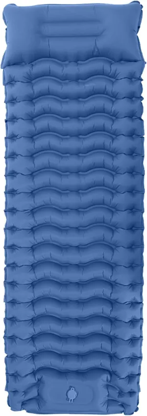 Sleeping Pad for Camping, Backpacking Self Inflating Sleeping Pad Ultra Lightweight, Air Inflatable Foldable Camp Hiking Sleep Mat for Outdoor Tent 4 inch Thick, Navy Blue