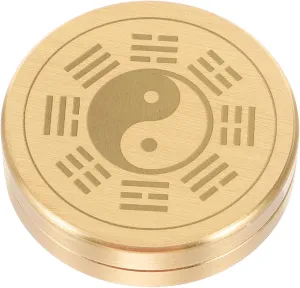 Small Retro Pocket Compass Chinese Compass for Taoist Supplies Multi-Functional Metal Compass