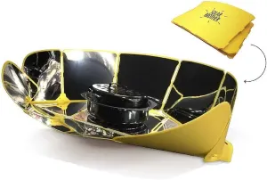 SOLAR BROTHER Sungood – Ultra-Compact and Portable Solar Cooker – Cooking from 80°C to 120°C – 1 Reflector, 1 Cooking Bag, 1 Flat Rest, 1 Carry Bag, 1 Recipe Book
