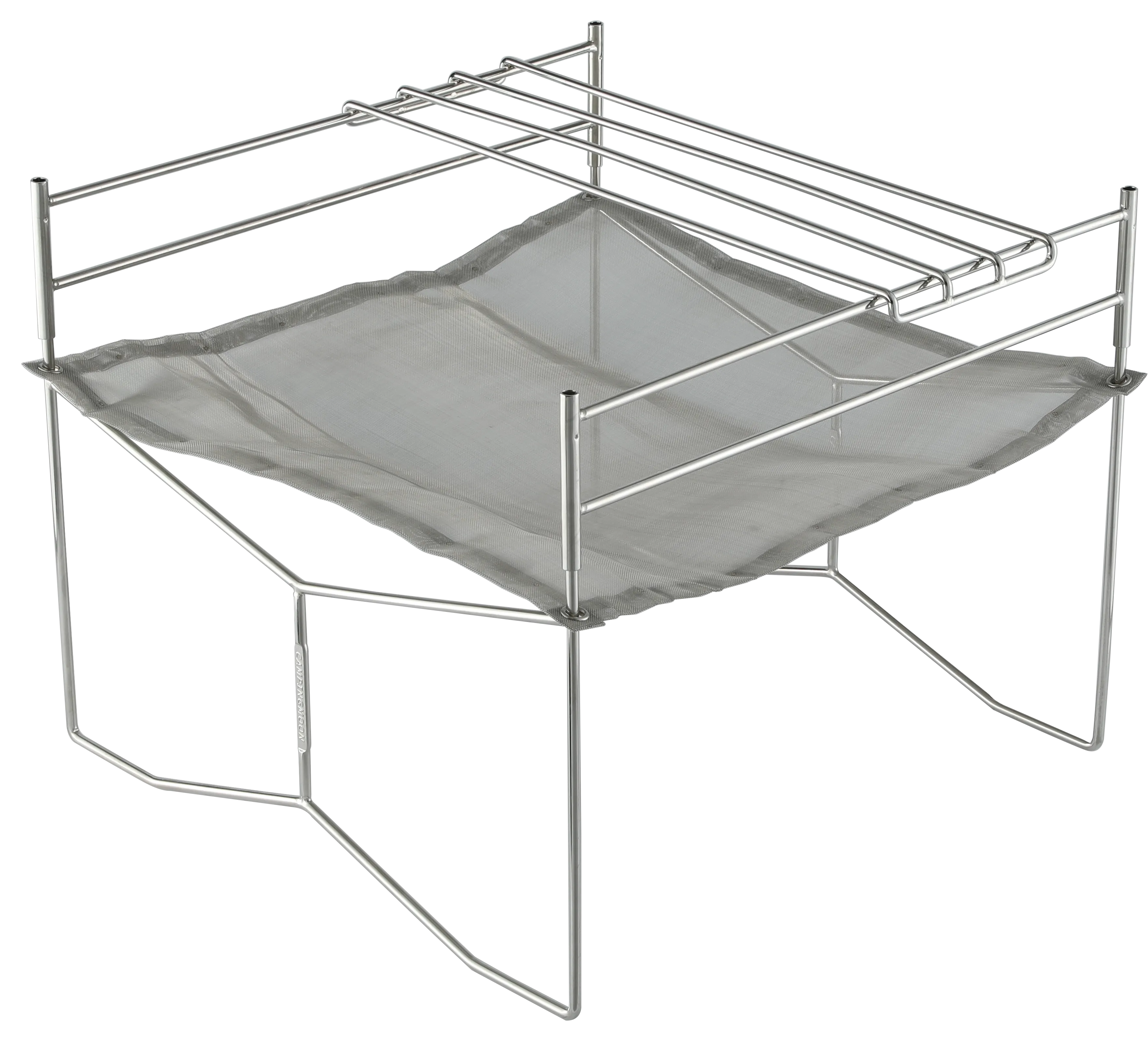SOLO-303 Portable Mesh Fire Pit with Cooking Grate, Carry Bag,