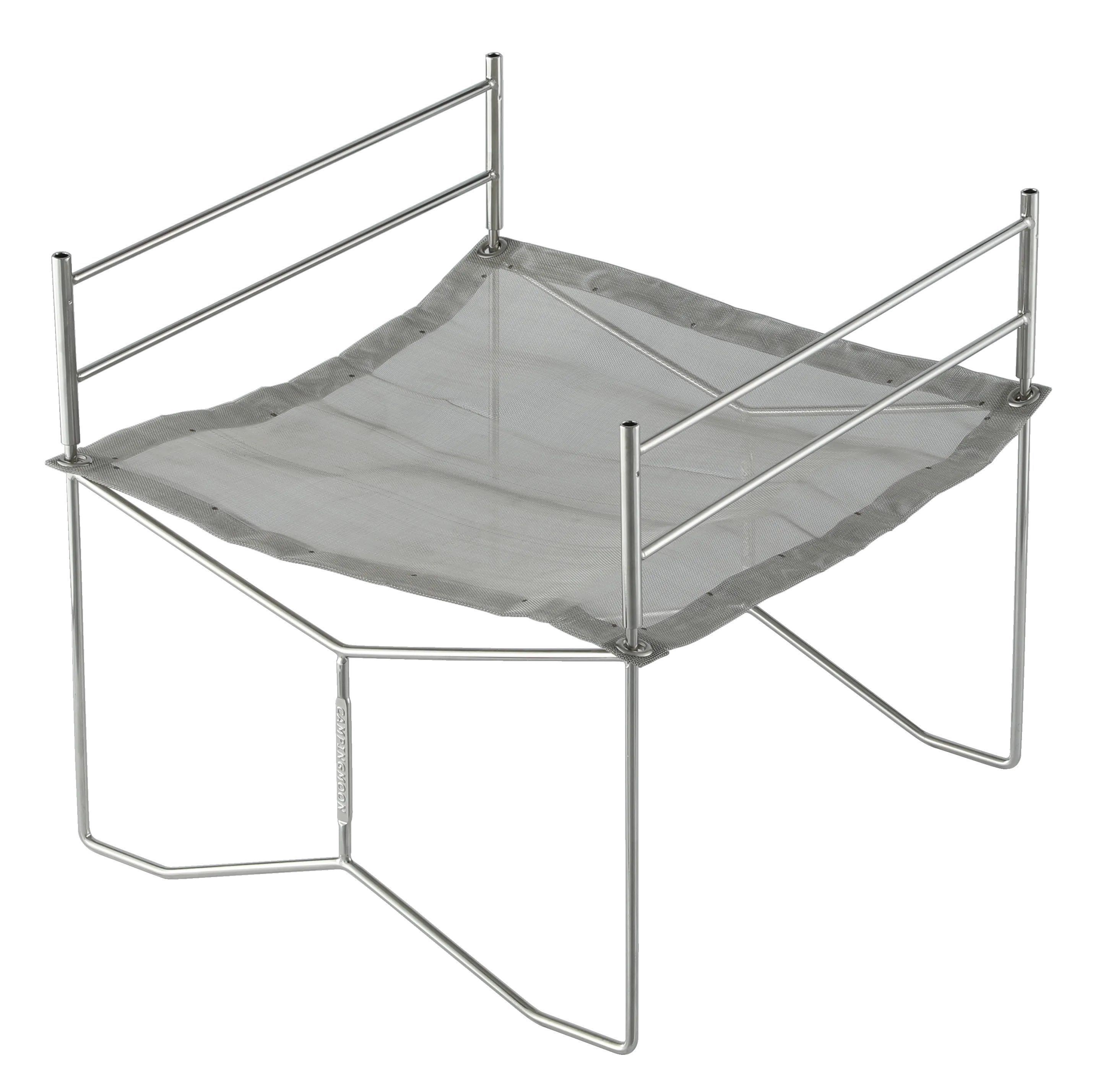SOLO-303 Portable Mesh Fire Pit with Cooking Grate, Carry Bag,