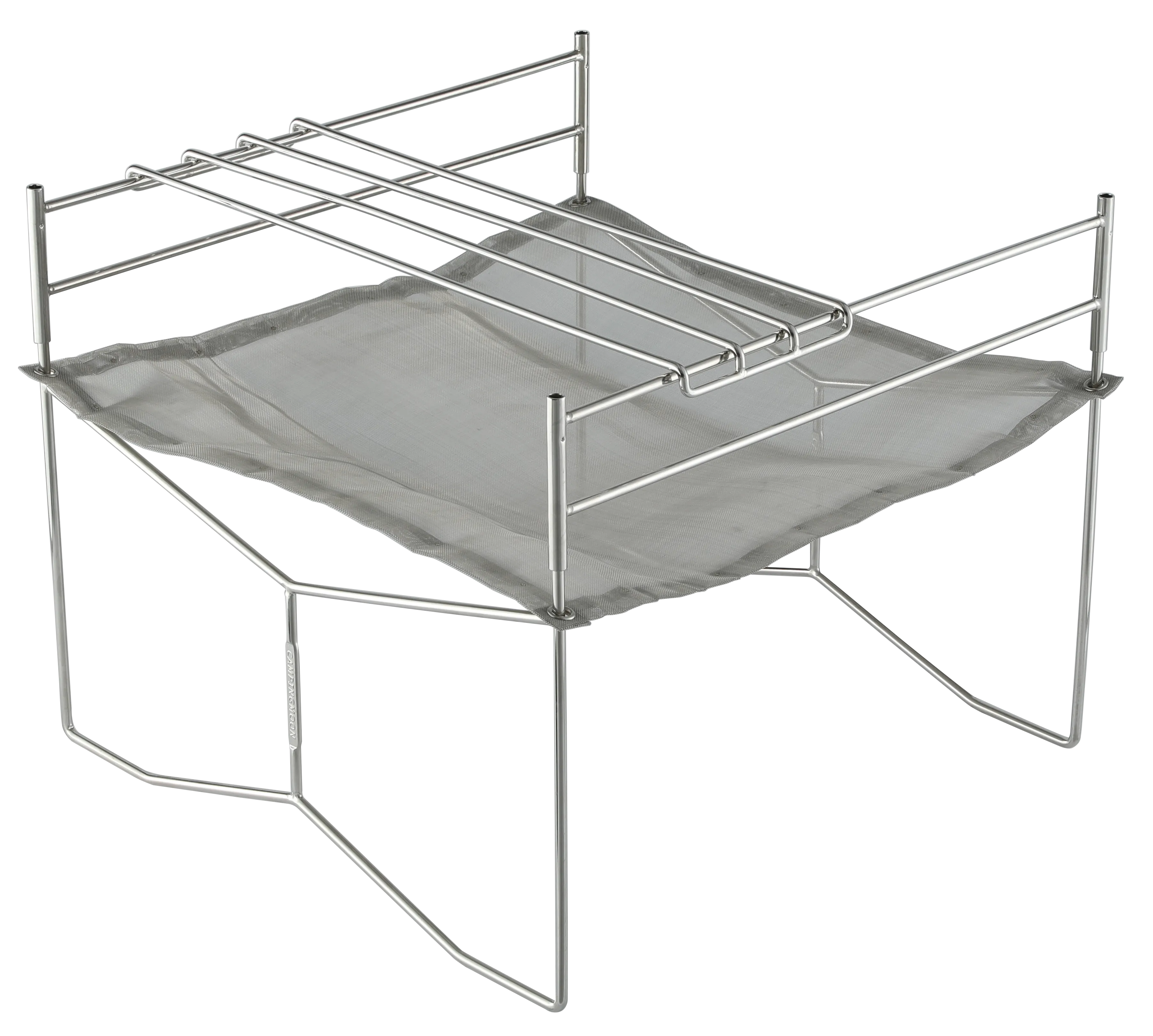 SOLO-303 Portable Mesh Fire Pit with Cooking Grate, Carry Bag,