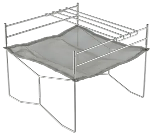 SOLO-303 Portable Mesh Fire Pit with Cooking Grate, Carry Bag,