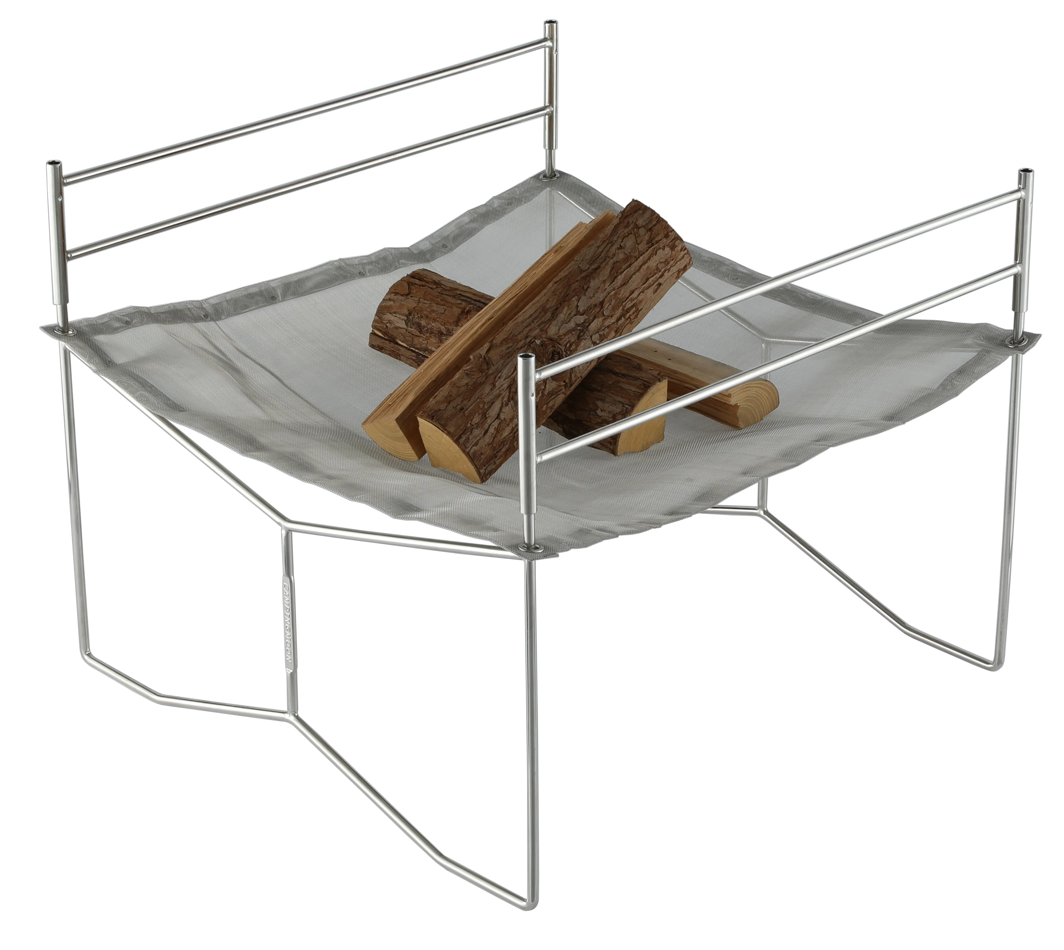 SOLO-303 Portable Mesh Fire Pit with Cooking Grate, Carry Bag,