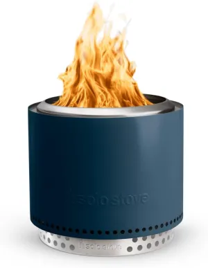Solo Stove Bonfire 2.0 with Stand, 19.5 Inch Smokeless Fire Pit with Removable Ash Pan - Portable Outdoor Fire Pit - Stainless Steel Wood Burning Fireplace, Ideal for 4-6 People, 21.75 lbs, Water