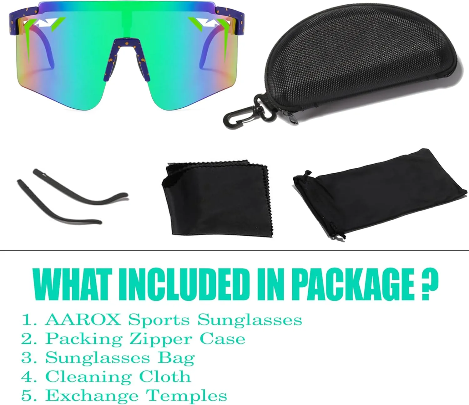 Sports Sunglasses for Men Women,Youth &Kids Baseball Glasses,Cycling Running Vipers Style Sunglasses UV Protection