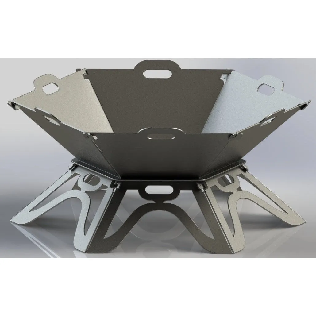 Sporty Hexagonal Fire Pit DXF for CNC | Dallas Cowboys Logo